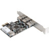 Контроллер EXEGATE EXE-367 (PCI-E 2.0, 3xUSB3.0 ext. + 1xUSB 3.0 int., разъем доп. питания) EX283720RUS